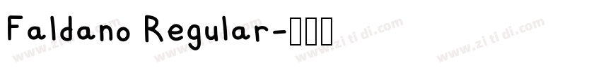 Faldano Regular字体转换
